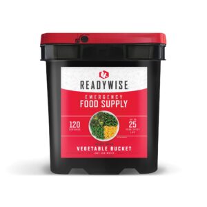 120 Serve Emergency Food Vegetable Bucket