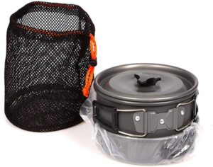 pots for emergency cooking set