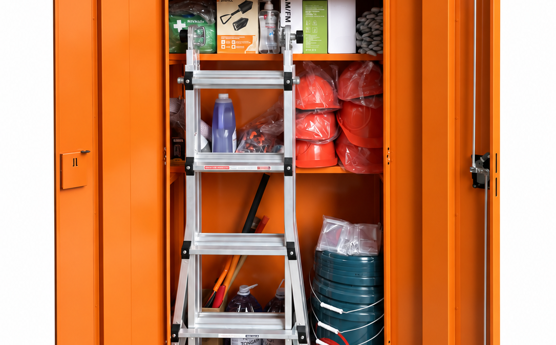 Open civil defence cabinet