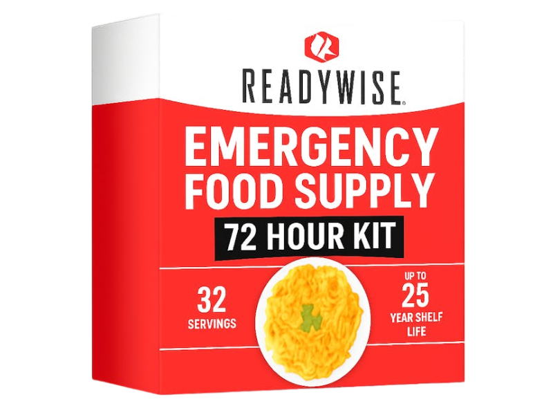 72 hour meal kit in packaging