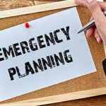 pin board with emergency planning